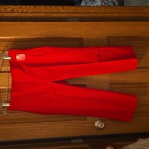 Hot red spanx trousers
